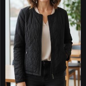 Picadally Canadá Elegant Black Bomber Jacket for Women